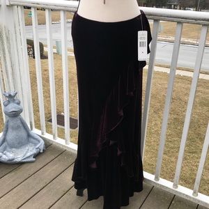 Ralph Lauren Wine Cocktail Skirt NWT